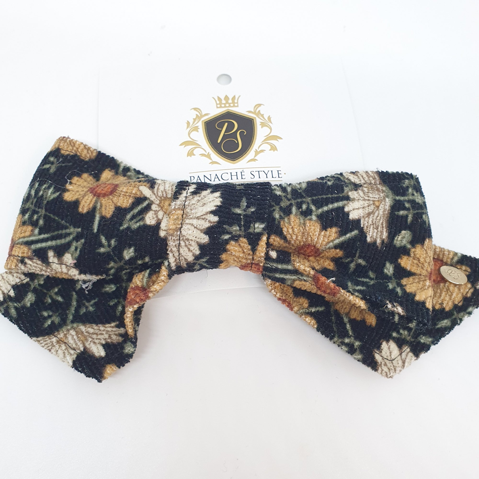 Panache Pinwale Floral Bow