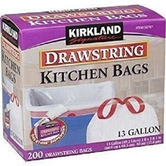 Kirkland Kitchen Garbage Bag 49L 200 pk