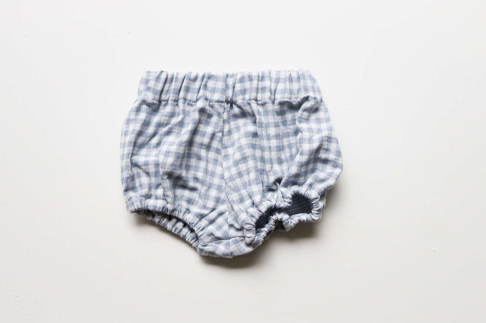 Baby Blue Gingham Bloomers