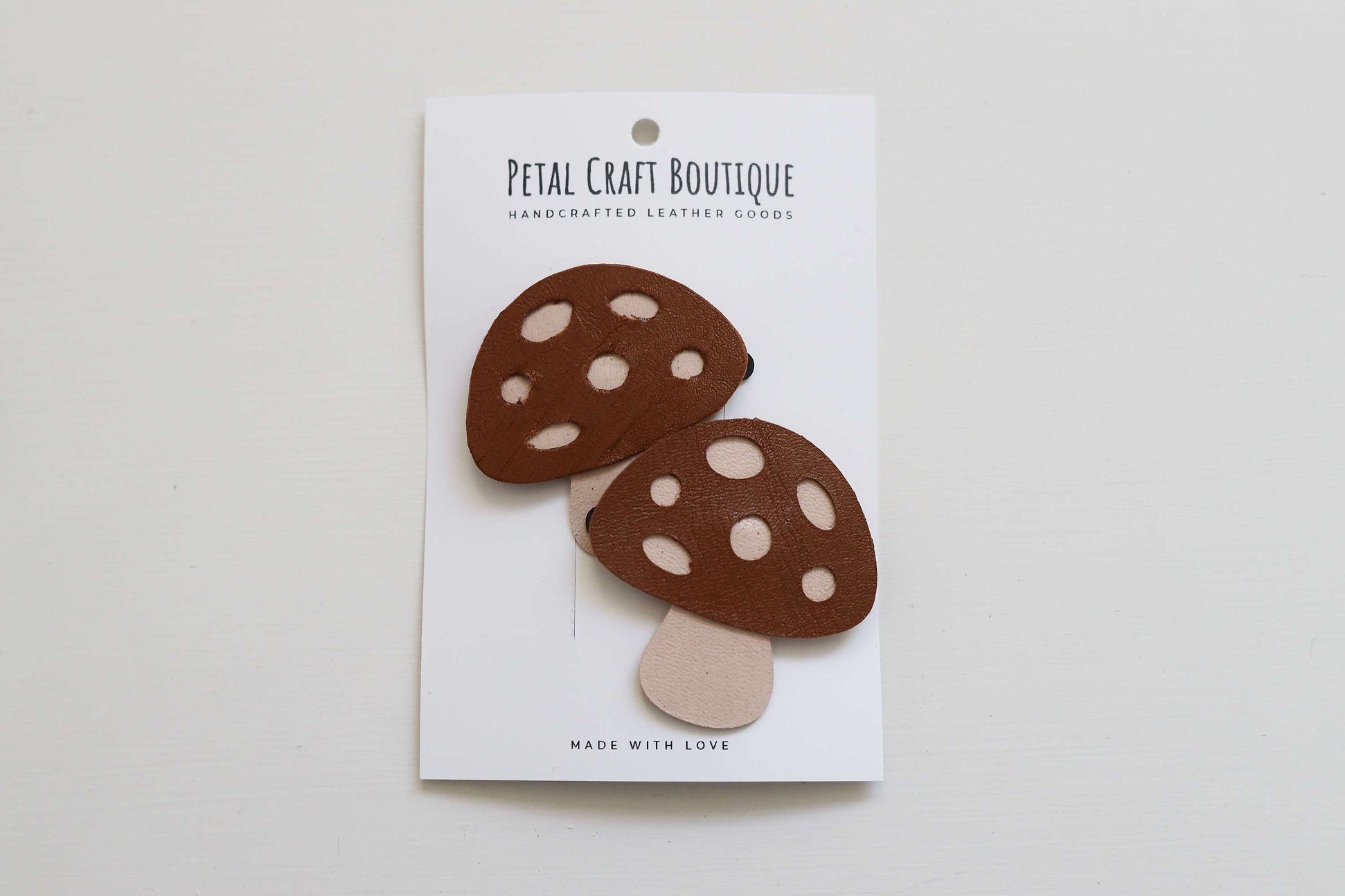 Toadstool Clips Brown