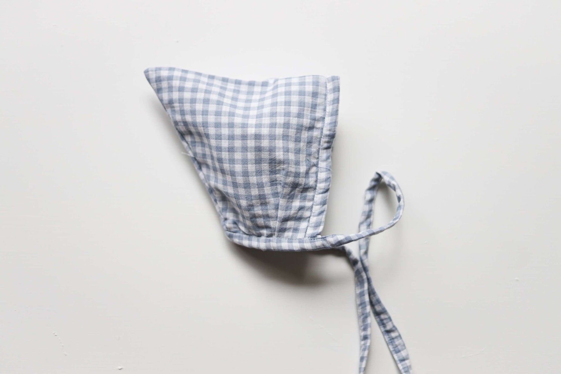 Baby Blue Gingham Pixie Hat