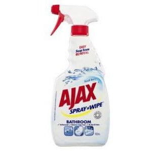 Ajax Fresh Burst Bathroom Cleaner Antibacterial Spray & Wipe 500ml