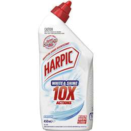 Harpic Toilet Cleaner White & Shine 450ml