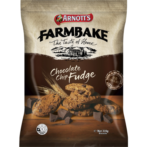 Arnott's Farmbake Cookies Chocolate Chip Fudge 310g
