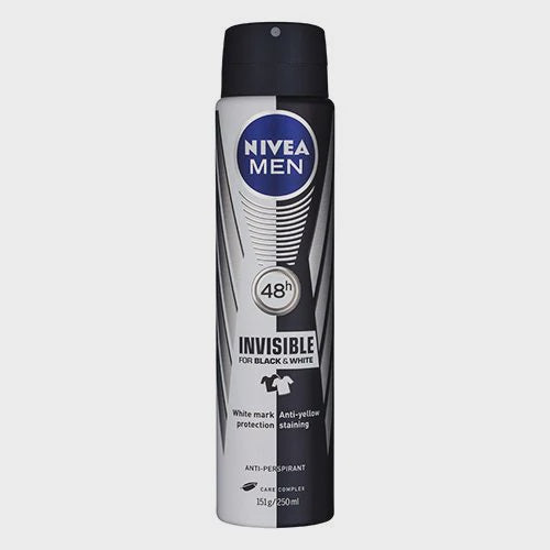 Nivea Men Deodorant Black & White Invisible 250ml