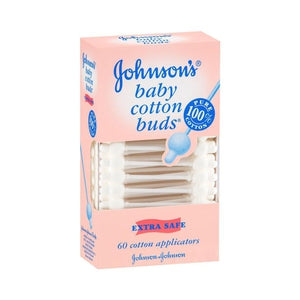 Johnson & Johnsons Baby Cotton Buds 60pk