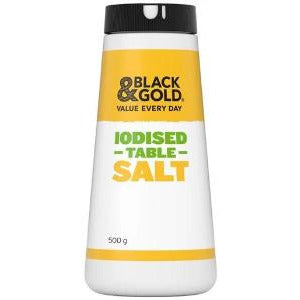 Black & Gold Iodised Table Salt 500g