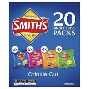 Smith's Assorted Crinkle Cut Chips Individual 20pk