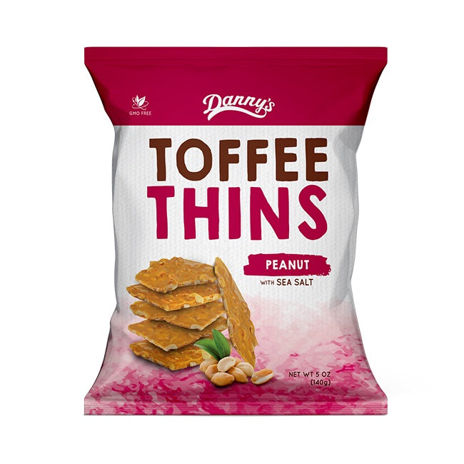 Danny's Toffee Thins Peanut 140g