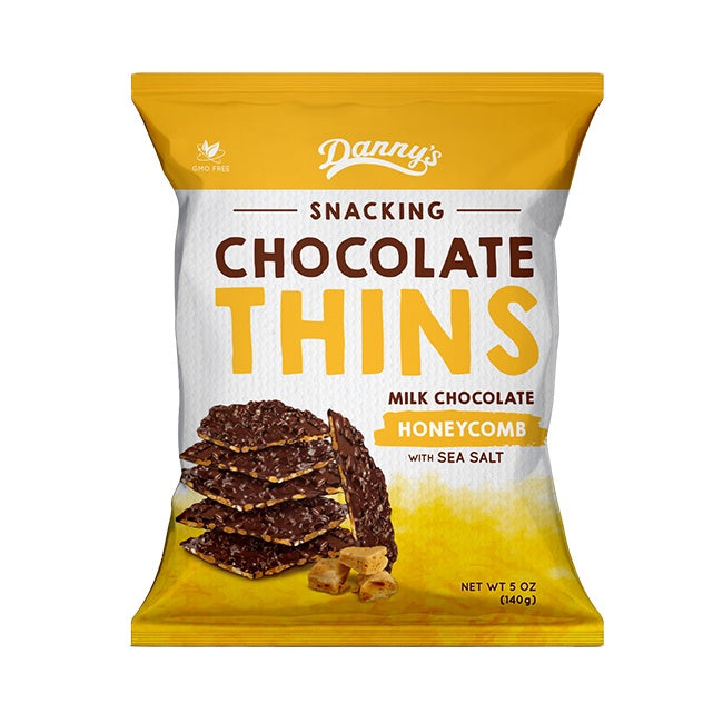 Danny's Milk Choc Thins Honeycomb 140g