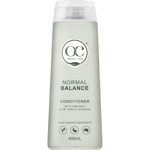 Organic Care Aloe Vera & Ginseng Normal Balance Conditioner 400ml