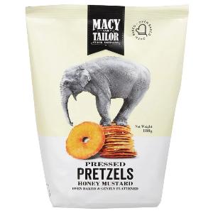 Macy & Tailor Pressed Pretzels Honey Mustard 180g