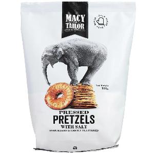 Macy & Tailor Pressed Pretzels With Salt 180g