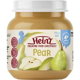 Heinz Pear Baby Food Jar 4+ Months 110g