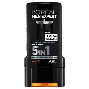L'oreal Men Expert Total Clean Carbon Shower Gel 300ml