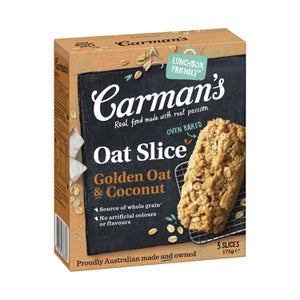 Carman's Oat & Coconut Slice 5pk