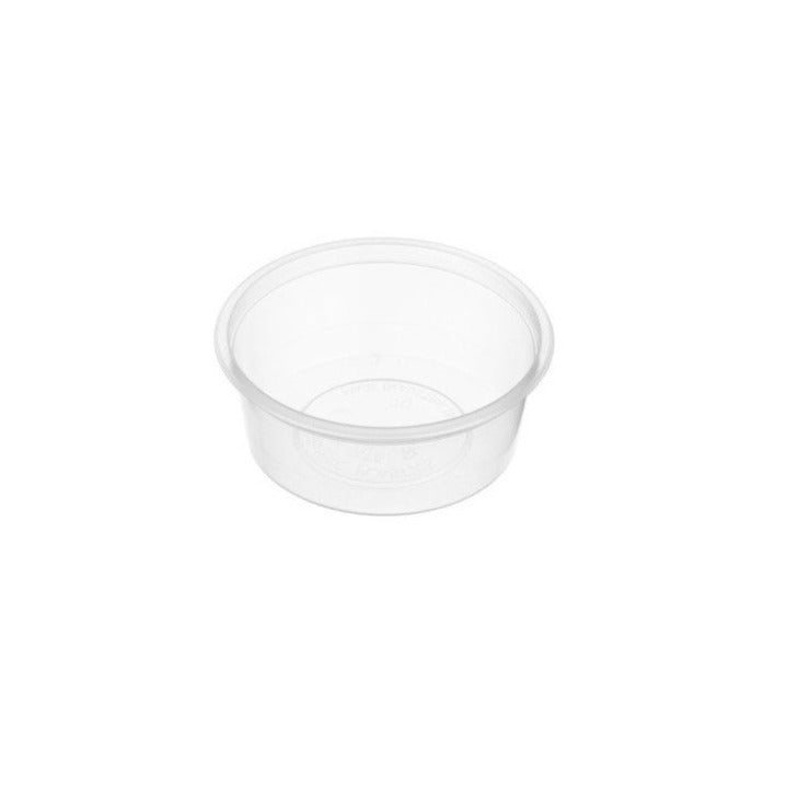 Plastic Container Round 70ml with lid 10pk