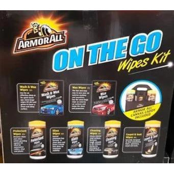 ArmorAll On The Go Wipes Kit in Canvas Caddy