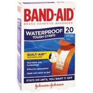 Johnson & Johnsons Band-Aid Tough Strips Waterproof 20pk