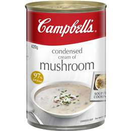 Campbells Condensed Cream Of Mushroom Soup 420g