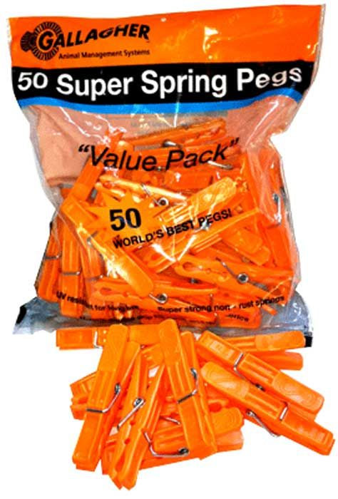 Gallagher Super Spring Pegs 50pk