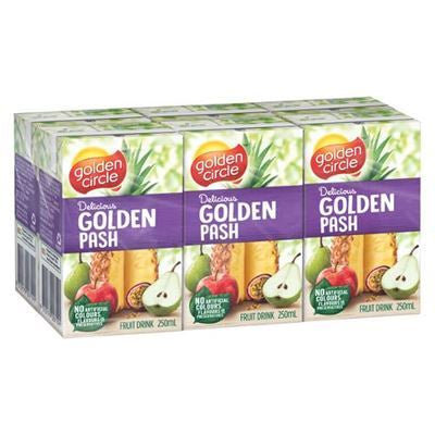 Golden Circle Golden Pash Fruit Juice Boxes 6pk
