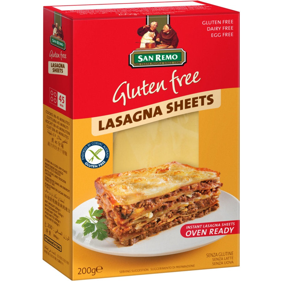 San Remo Gluten Free Lasagna Sheets 200g