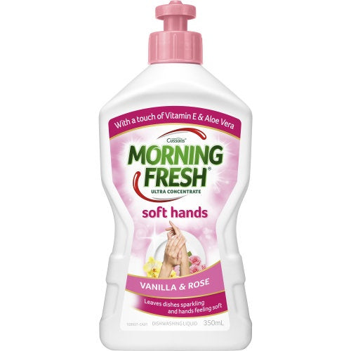 Morning Fresh Ultra Concentrate Soft Hands Vanilla & Rose Dishwashing Liquid 350ml