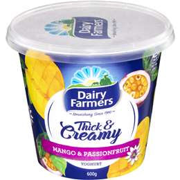 Dairy Farmers Thick & Creamy Mango & Passionfruit 600g