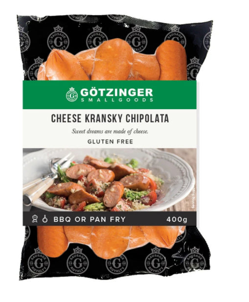 Gotzinger Cheese Kransky Chipolatas 400g