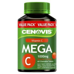 Cenovis Mega C Orange Chewable Tablets 60ct