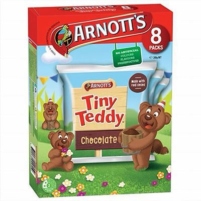 Arnott's Tiny Teddy Chocolate 8pk