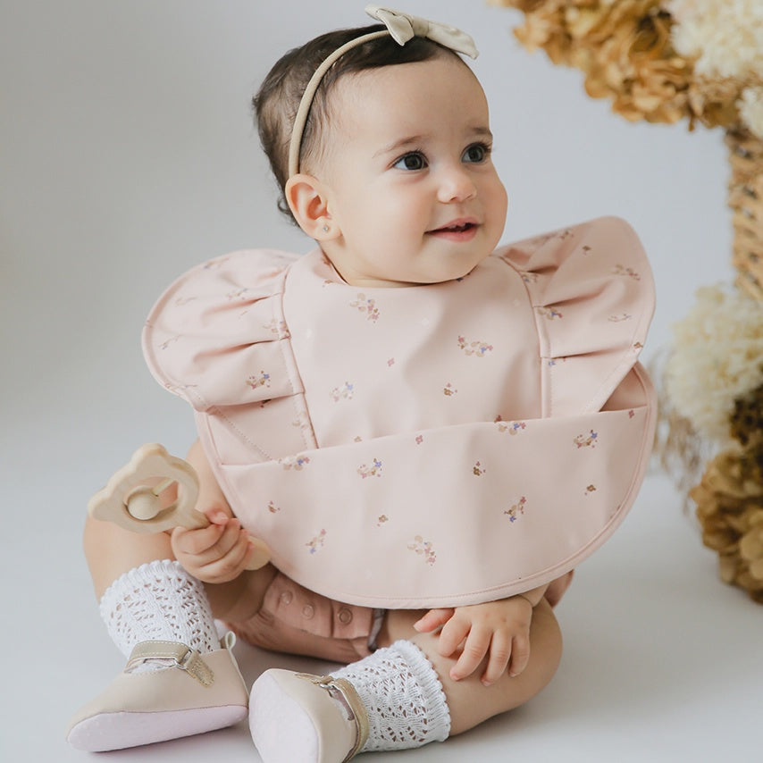 Posy Frill Snuggle Bib Waterproof