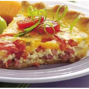 Savor Of Home Ham, Cheese & Tomato Quiche GF/Single Serve