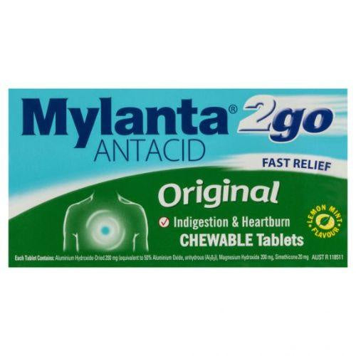 Mylanta2Go Antiacid Tablets Original Chew 24pk