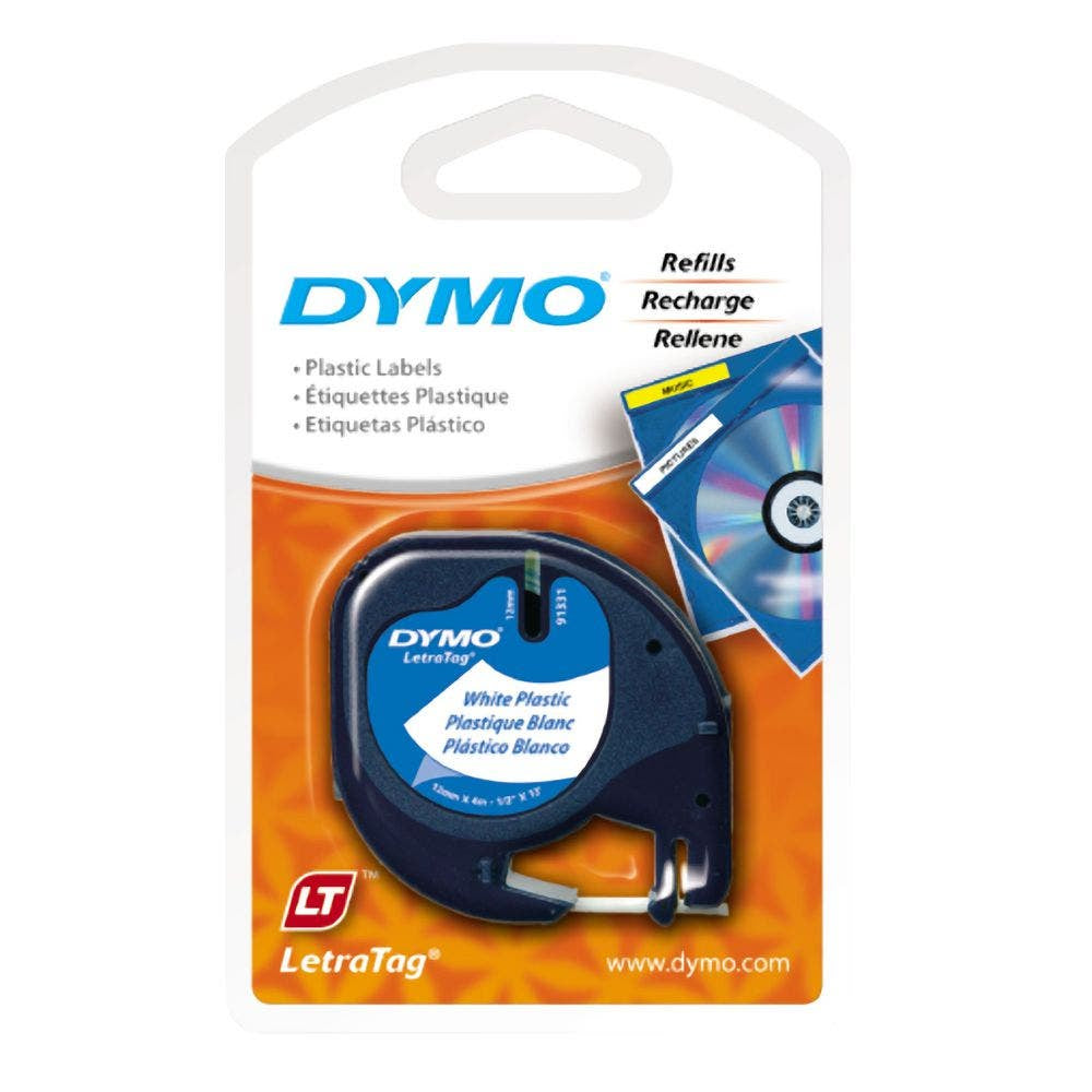 Dymo Tape Refill White Plastic