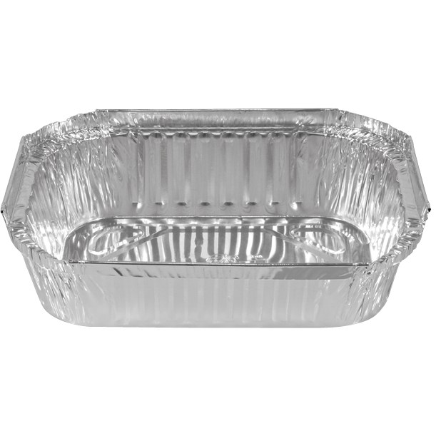 Foil Container #445 Rect Takeaway 560ml/Lid 10pk