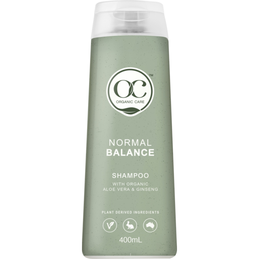 Organic Care Naturals Aloe Vera & Ginseng Normal Balance Shampoo 400ml