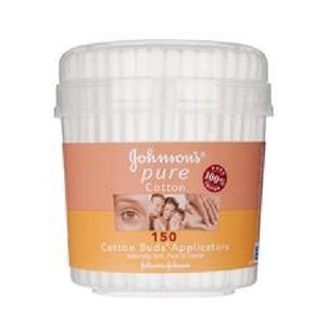 Johnson & Johnsons Pure Cotton Buds 150pk