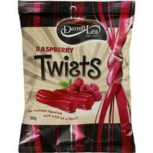 Darrell Lea Raspberry Liquorice Twists 280g