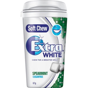 Extra White Spearmint Soft Chew Sugarfree Gum 67g