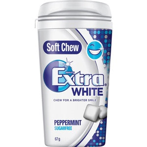 Extra White Peppermint Soft Chew Sugarfree 67g