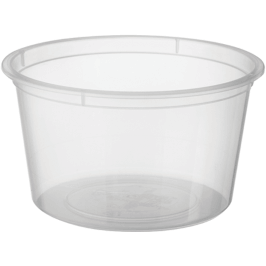 Plastic Container Round 120ml/lid 10pk