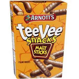 Arnott's Tee Vee Snacks Malt  Sticks 175g