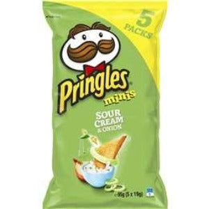 Pringles Minis Sour Cream & Onion Potato Chips 5pk