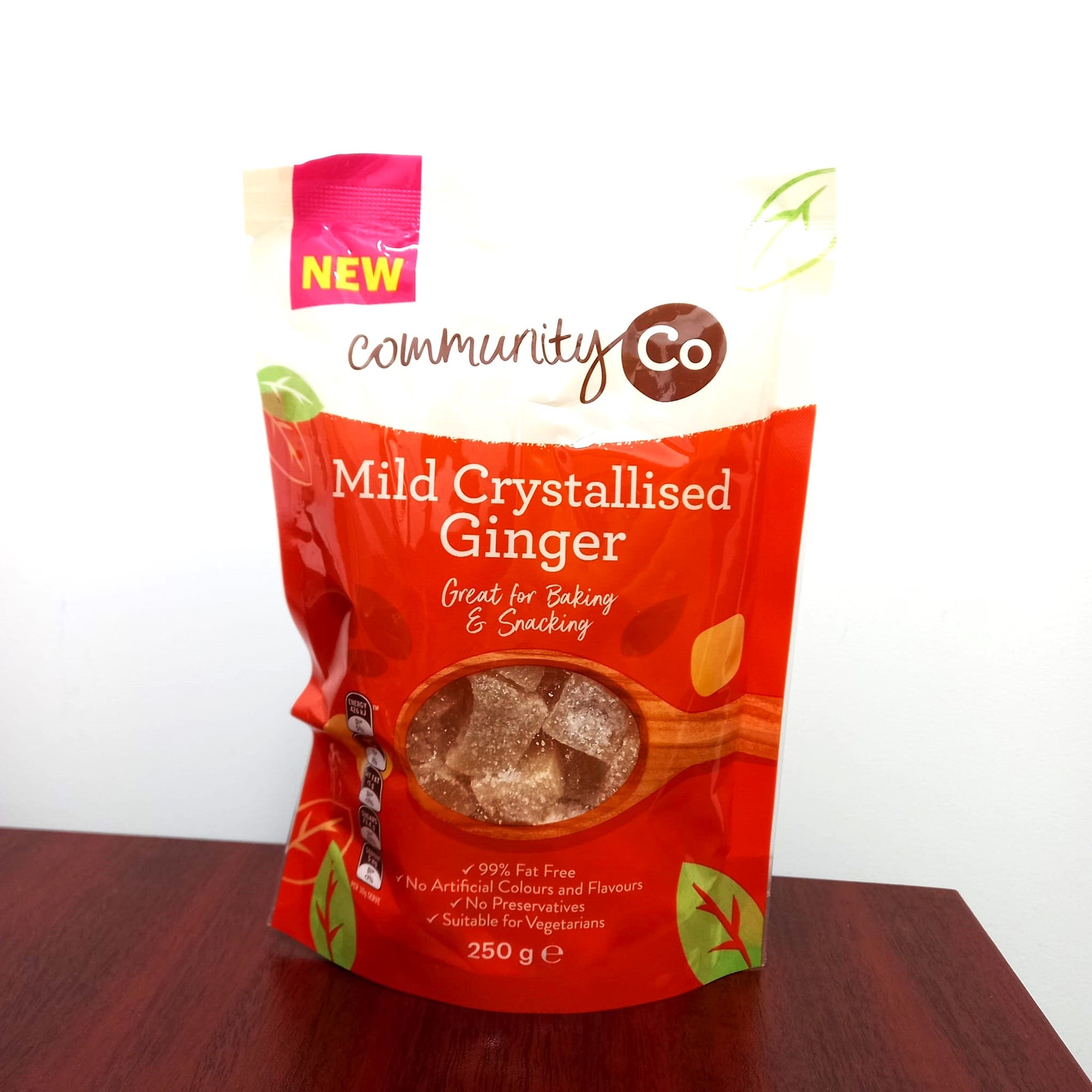 Community Co Mild Crystallised Ginger 250g