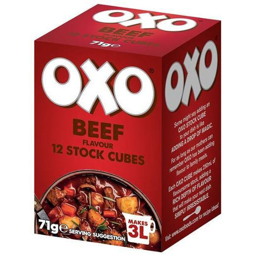 Oxo Beef Stock Cubes 12ct 71g