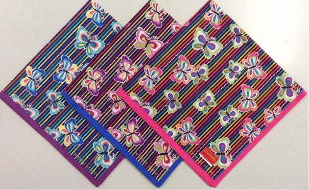 Armando Caruso Ladies Handkerchief-Bright Butterflies