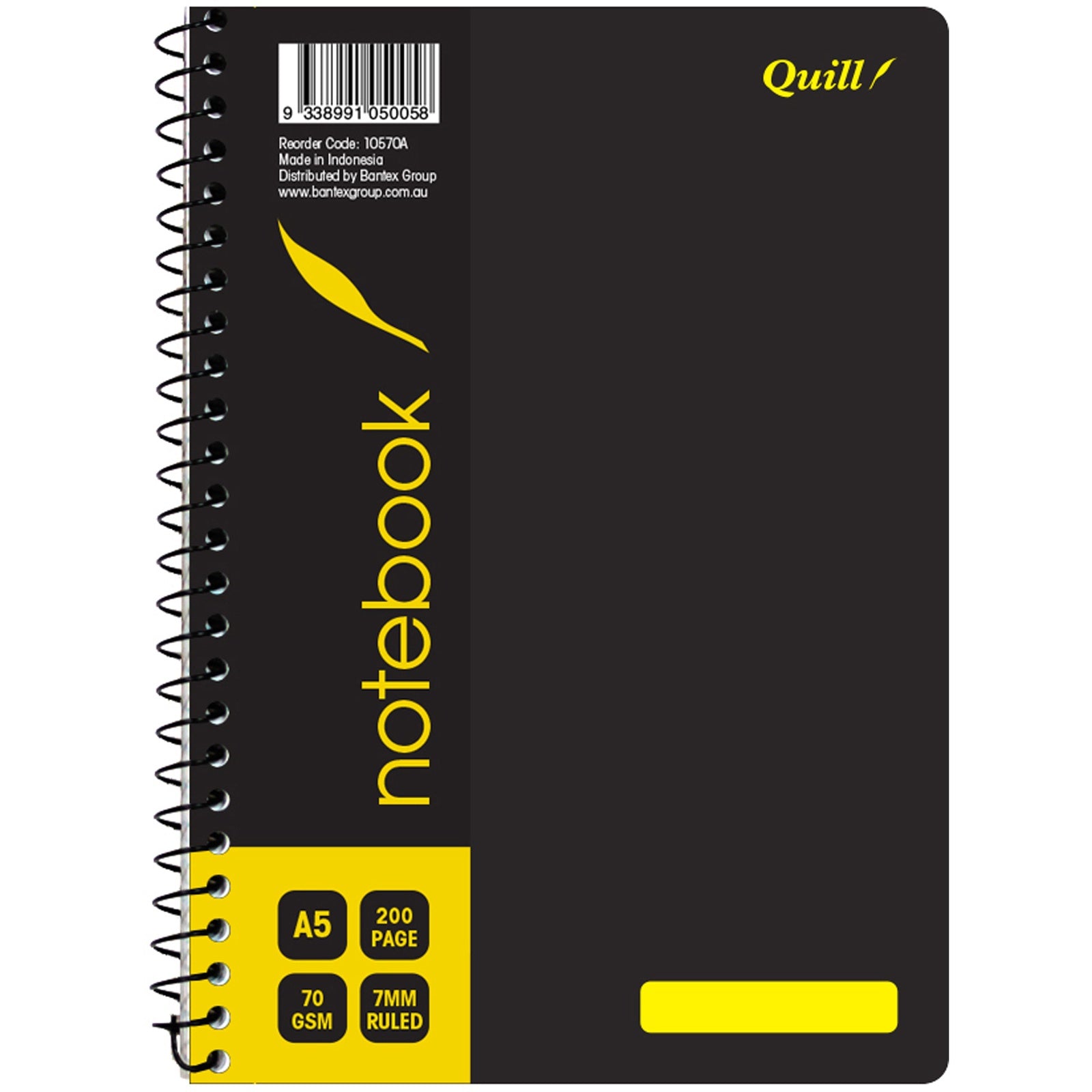 Quill Notebook A5 200pg