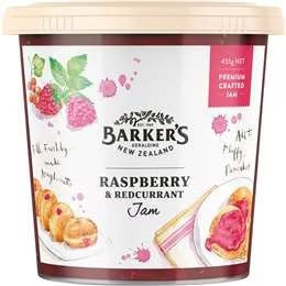 Barkers Raspberry & Redcurrant Jam 455g